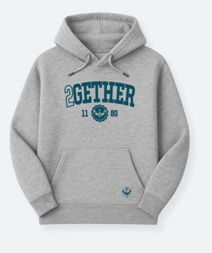 Collège - Hoodie Gris Chiné