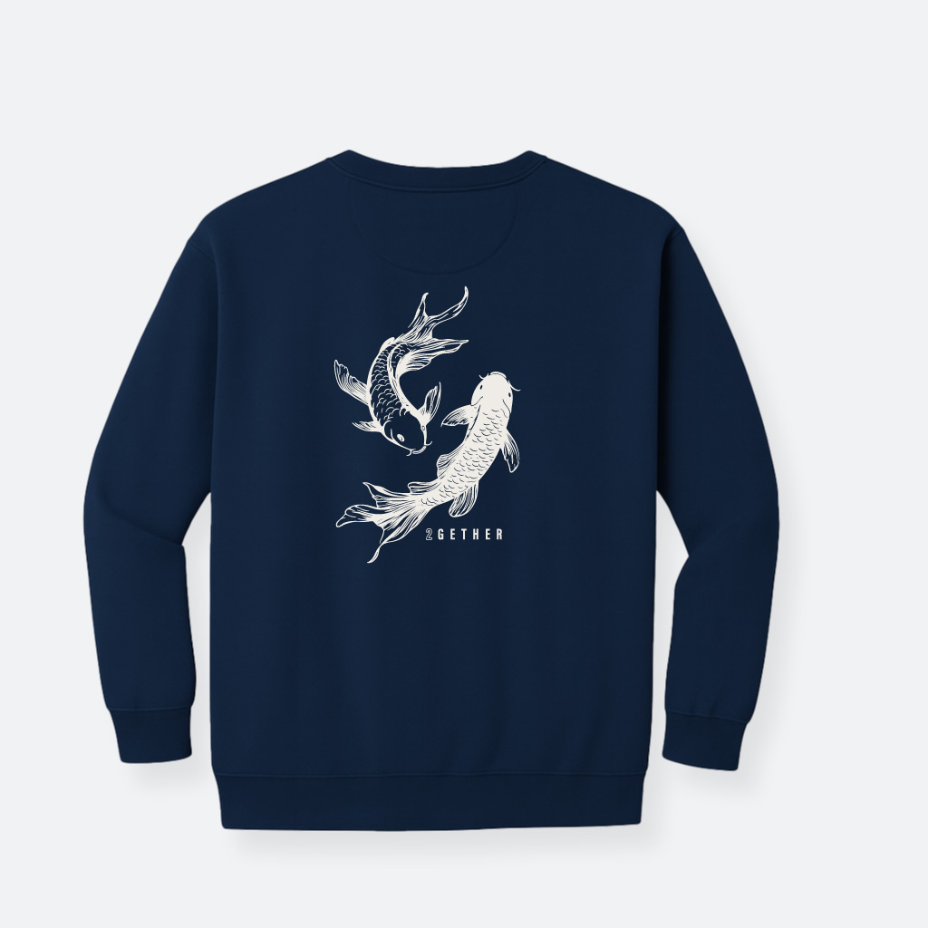 2GETHER-Poisson-Sweatshirt-Navy-Back