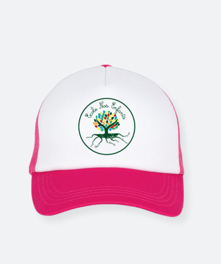 Logo - Casquette Fushia et Blanc Adultes