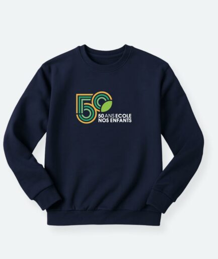 50ans - Sweat Navy Adultes