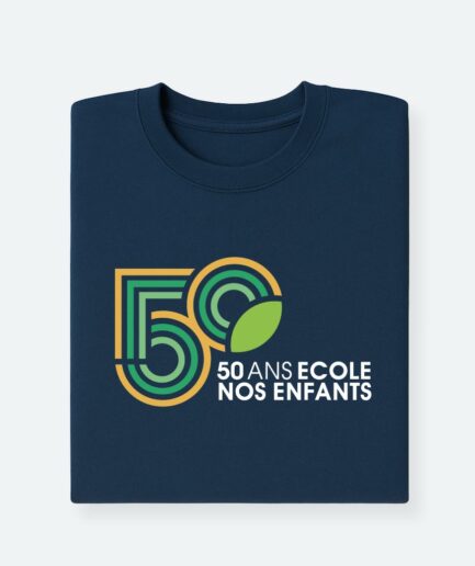 50ans - Sweat Navy Adultes