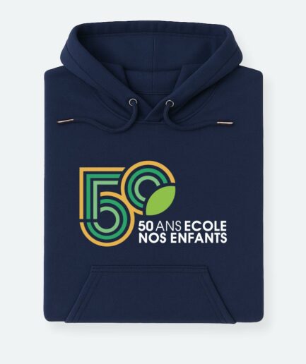 50ans - Hoodie Navy Adultes