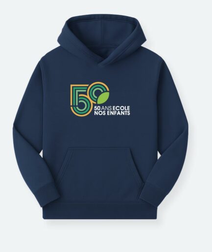 50ans Hoodie Navy Kids