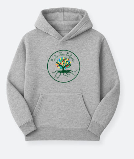 Logo - Hoodie Gris Chiné Kids