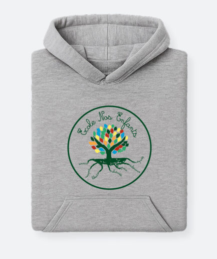 Logo - Hoodie Gris Chiné Kids