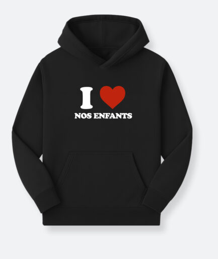 I LOVE - Hoodie Noir Kids