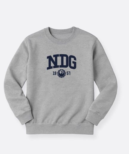NDG - Logo - Sweat Gris Chiné Adultes
