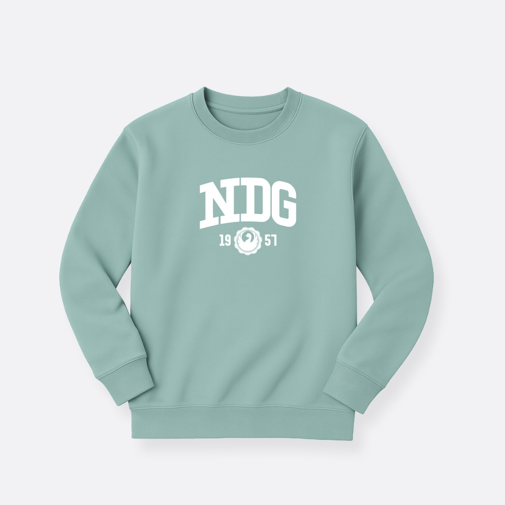 NDG-Sweat-kids-jade-green-Front