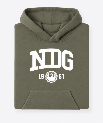 NDG - Logo - Hoodie Khaki Kids