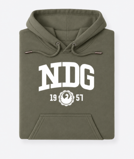 NDG - Logo - Hoodie Khaki Adultes