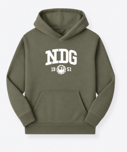 NDG - Logo - Hoodie Khaki Kids