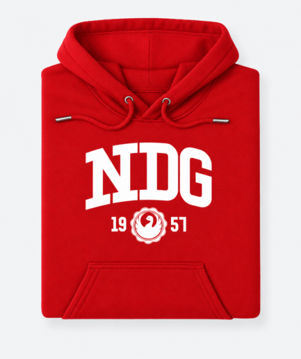 NDG - Logo - Hoodie Red Adultes
