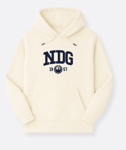 NDG - Logo - Hoodie Ivory Adultes