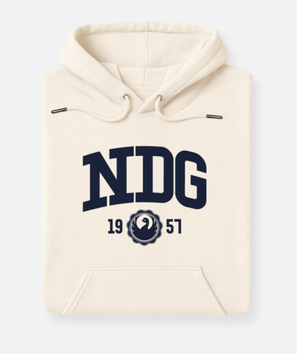 NDG - Logo - Hoodie Ivory Adultes