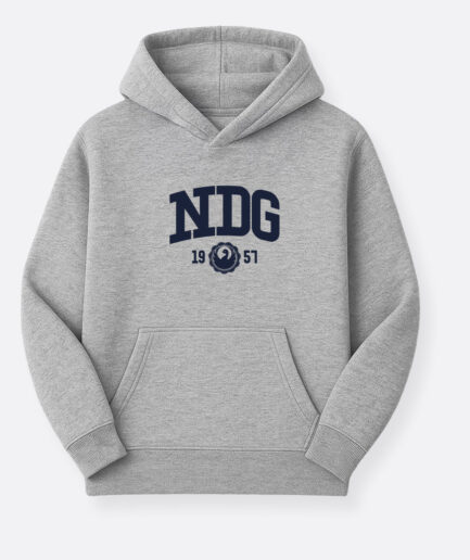 NDG - Logo - Hoodie Gris Chiné Kids