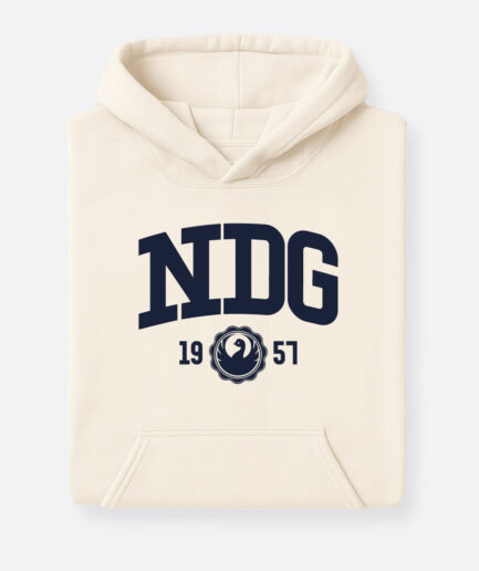 NDG - Logo - Hoodie Ivory Kids