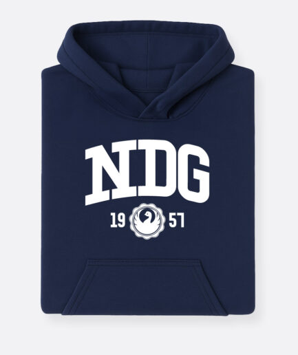 NDG - Logo - Hoodie Navy Kids