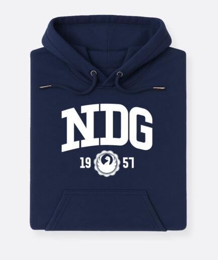 NDG - Logo - Hoodie Navy Adultes