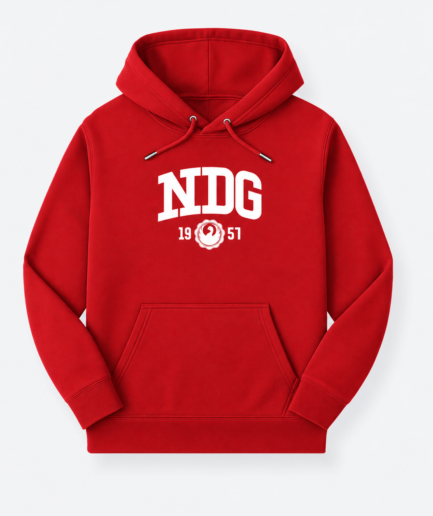 NDG - Logo - Hoodie Red Adultes