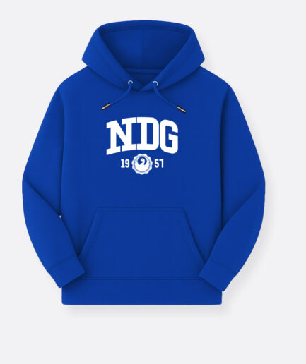 NDG - Logo - Hoodie Sea Blue Adultes