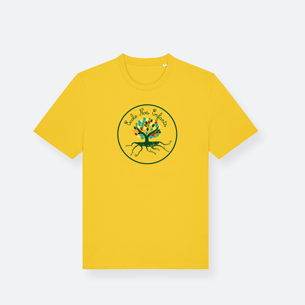 T-shirt-logo-Jaune-Front