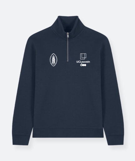 Logo - Sweatshirt Zippé Navy