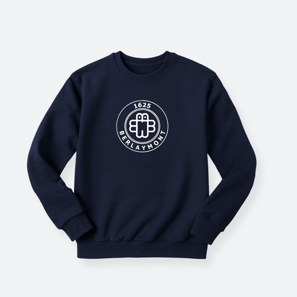 Berlaymont-logo-ecole-big-front-sweat-navy-Front-face