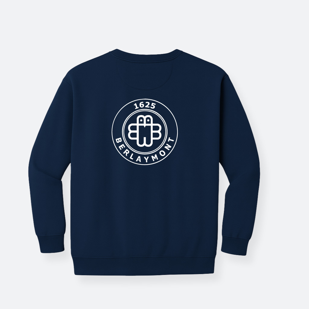 Berlaymont-logo-ecole-front-sweat-navy-Front-back