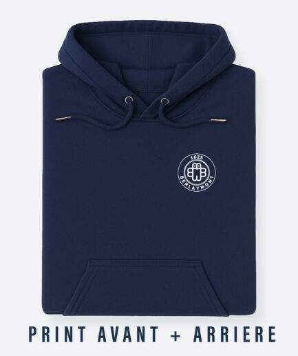Logo Front + Back- Hoodie Navy