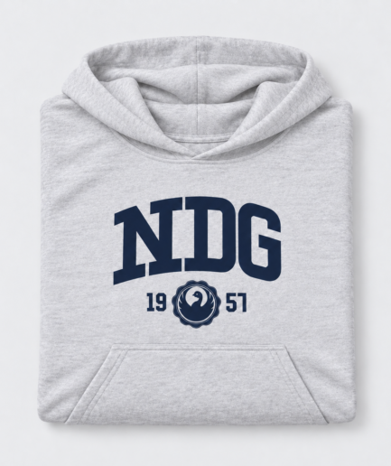 NDG - Logo - Hoodie Gris Chiné Qualité 2 Kids