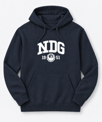 NDG - Logo - Hoodie Navy Qualité 2
