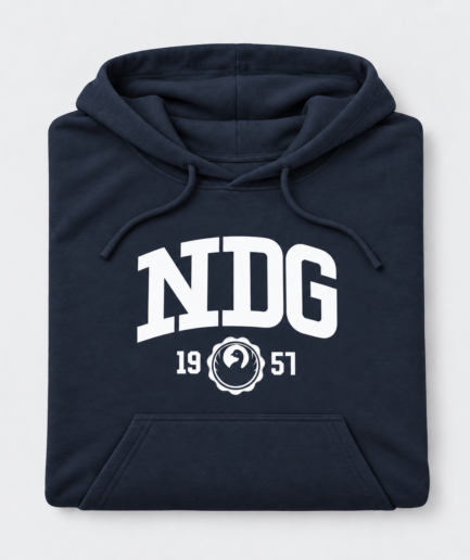 NDG - Logo - Hoodie Navy Qualité 2