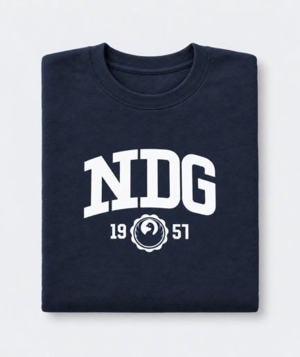 NDG - Logo - Sweat Navy Qualité 2 Kids